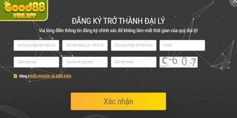 Đội ngũ hỗ trợ của Good88 sẽ phản hồi đơn đăng ký qua email thành viên